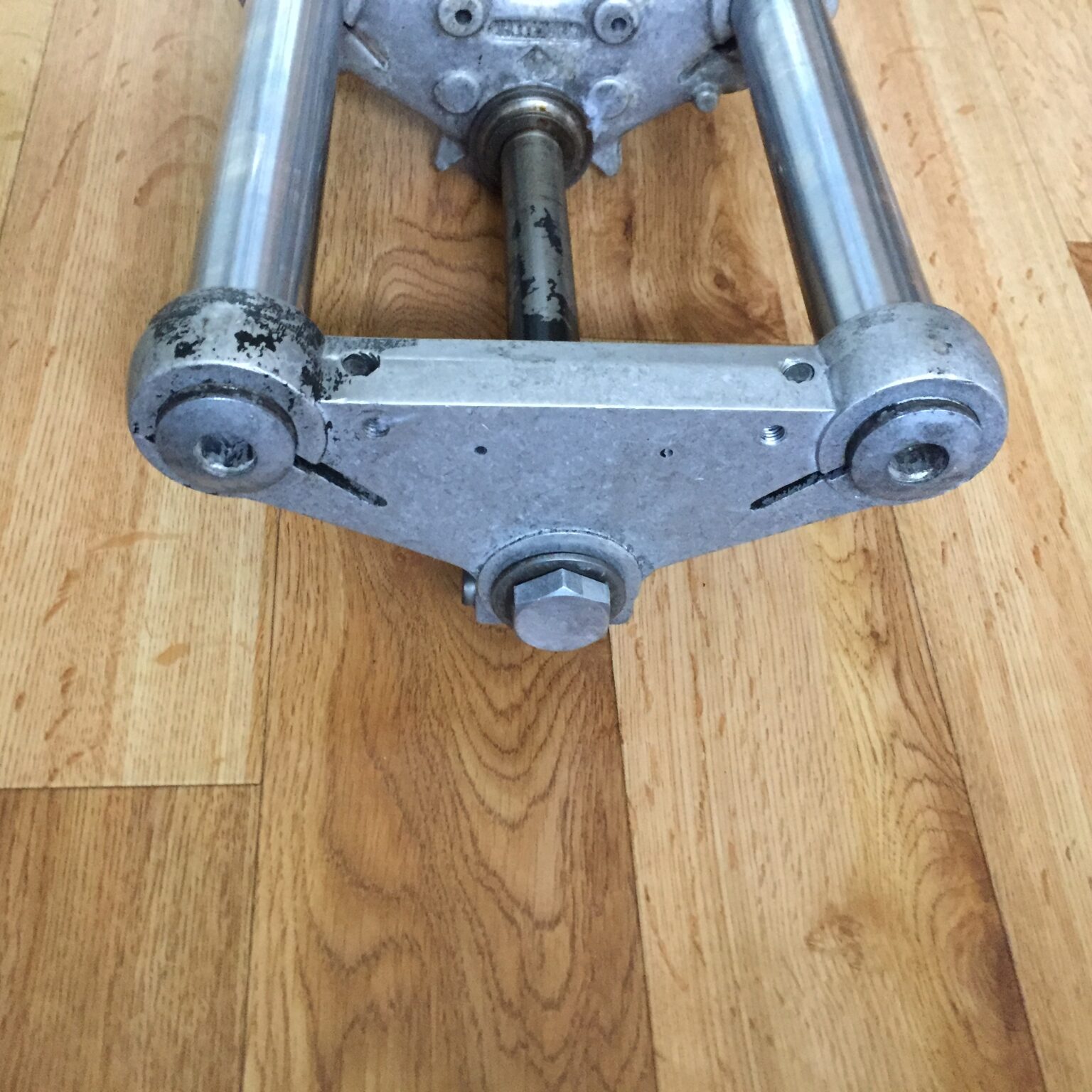 Used 35mm Marzocchi forks with yokes bare alloy Classic & Vintage